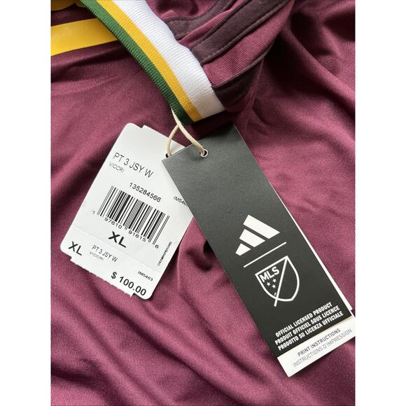 Adidas Women’s 2024 Portland Timbers Archive MLS Jersey Size XL NEW - Picture 9 of 11